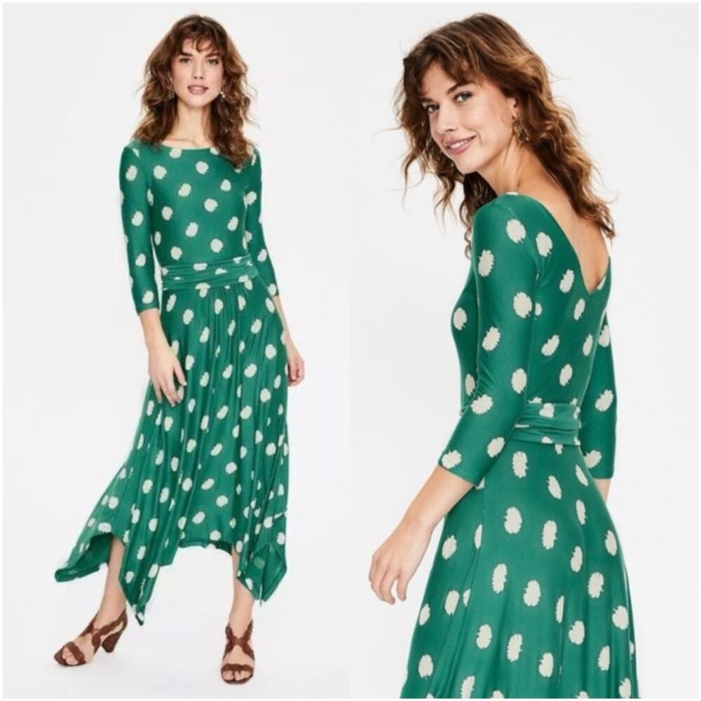 Boden Maisie Matte Jersey Midi Dress Sz 2